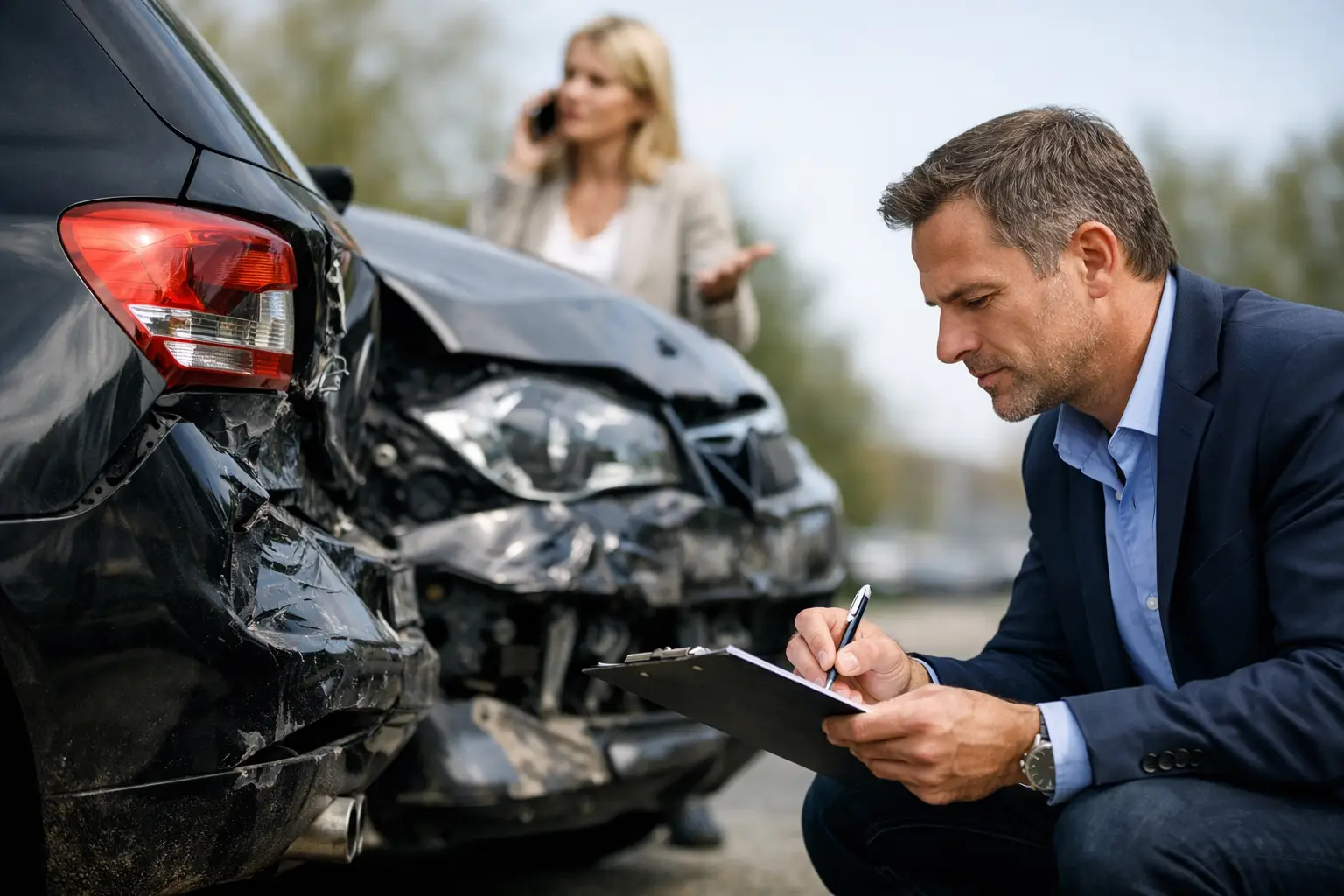 Kfz-Gutachter nach unverschuldetem Unfall